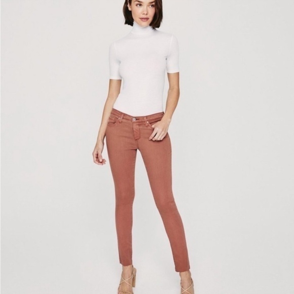 AG Adriano Goldschmmied Skinny Jeans in Rust